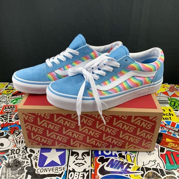 Vans Old Skool Wavy Rainbow Womens Various Sizes - Picture 1 of 13